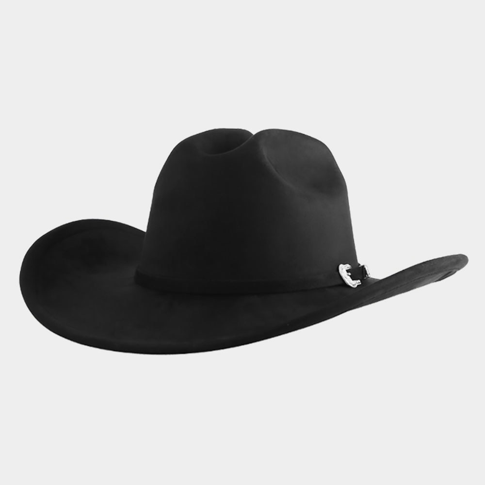 Black Western Belt Band Accent Cowboy Hat